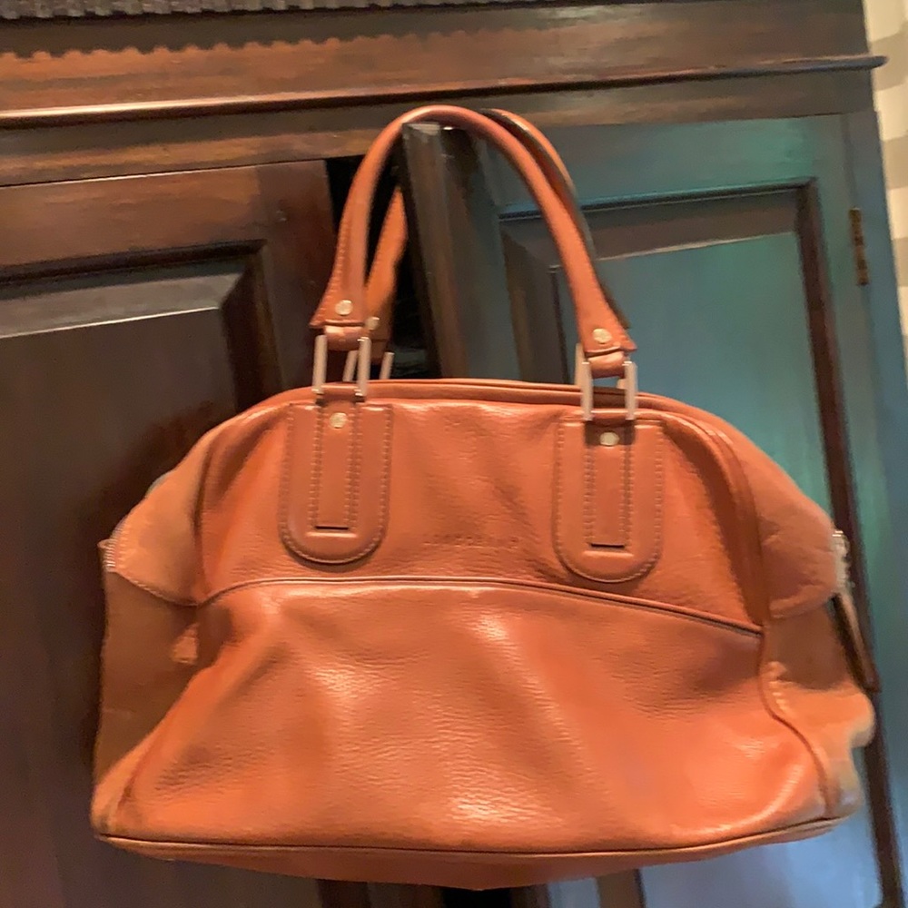 Longchamp leather handbag with dust bag